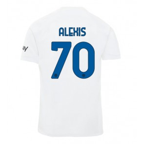 Inter Milan Alexis Sanchez #70 Replica Away Stadium Shirt 2023-24 Short Sleeve